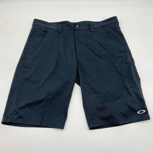 Oakley Shorts Mens 40 Black Athletic Golf Golfer Chino Pockets Casual Men